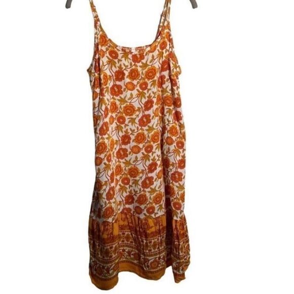 Qearal NWT women’s swing floral print scoop neck dress with pockets size/L - Picture 2 of 6